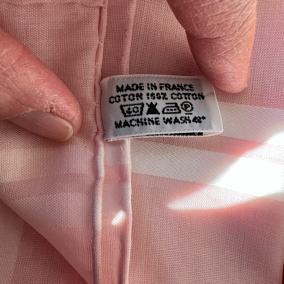 Never Used Hermès Pink Cotton Handkerchief Pocket Square - Picture 5 of 9